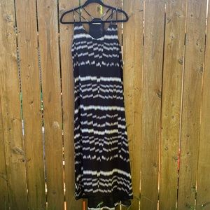 Vitamin A.  Black and white print maxi dress